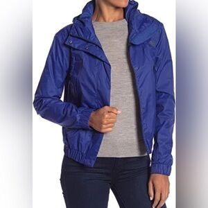 The North Face Precita Hooded Rain Jscket Women’s Large color sodalite blue